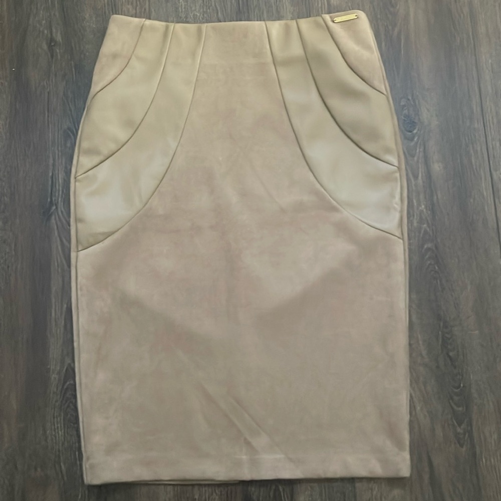 MARC NEW YORK Tan Pencil Skirt